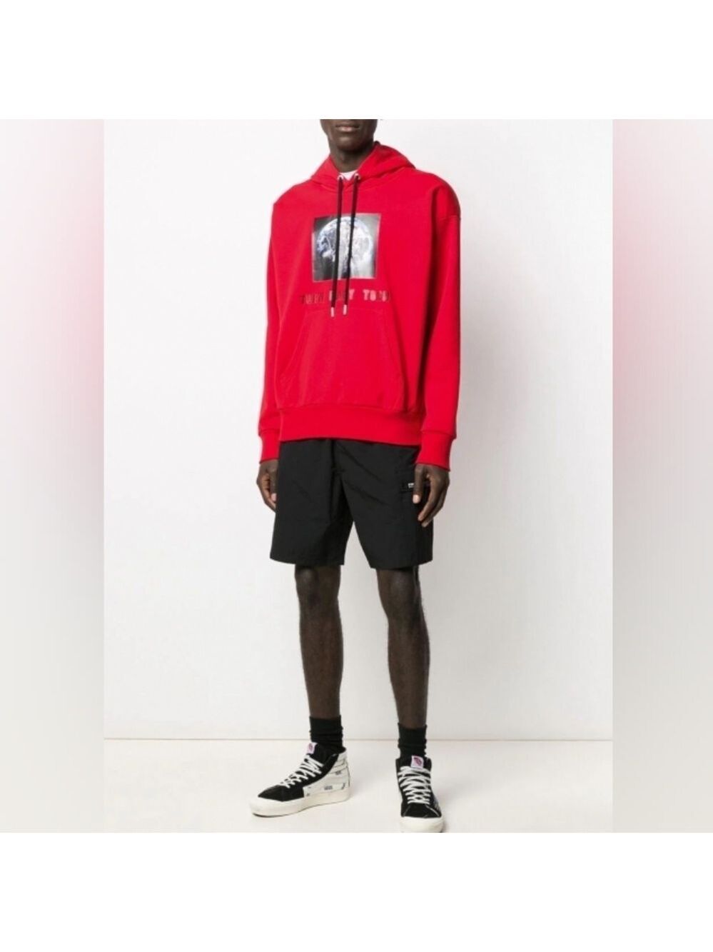 Diesel Red Graphic Hoodie size M in EUC